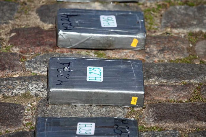 1195117906 featured image Rectangular metal blocks on cobblestone ground numbered labels