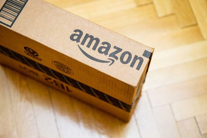 373709401 featured image Amazon package on wooden floor.