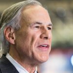 a close up view of Governor Greg Abbott of Texas