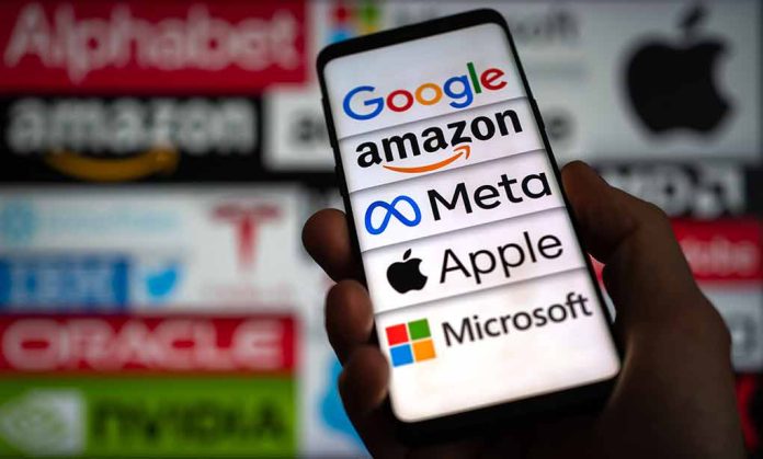 2297530397 featured image Hand holding phone displaying tech company logos