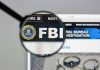 FBI website shown through magnifying glass