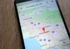 Map of Los Angeles on a smartphone screen