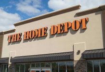 The Home Depot storefront with logo