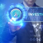 Man pointing at "Investigate" magnifying glass icon.