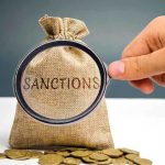 Trump ERASES Sanctions — Syrian Shift Exposed Hand holding magnifying glass over sack labeled Sanctions