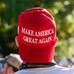 MAGA Crowd Crosses A Terrifying Line – Single Chant Person wearing a red Make America Great Again hat.