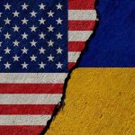 Zelenksyy STUNS Trump With Ridiculous Deal Demand Torn United States and Ukraine flags.