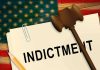 Another Democrat INDICTED – Fraud EXPOSED! A legal document labeled 'INDICTMENT' with a gavel and pencil