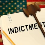 Another Democrat INDICTED – Fraud EXPOSED! A legal document labeled 'INDICTMENT' with a gavel and pencil