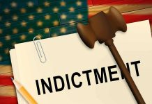 Another Democrat INDICTED – Fraud EXPOSED! A legal document labeled 'INDICTMENT' with a gavel and pencil