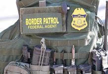 Border Patrol Boss BUSTED Harboring Illegal Lover Border Patrol vest with gear and communication equipment.