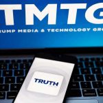 Trump URGES Public To Boycott This Celebrity TMTG and Truth Social logos on screen and phone.