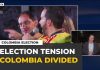 Colombia election dispute: left-wing supporters rally in Bogotá amid tight race