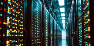 Meta Contractor’s Contaminated Water Sparks Alarm Interior view of a data center with illuminated server racks