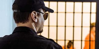 Manslaughter Twist Triggers Outrage Security guard watching inmates behind jail bars