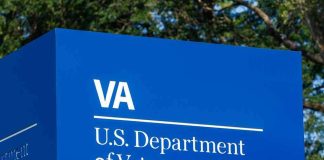 Marine Hero Confronts Dragon—Then What? VA sign for U.S. Department of Veterans Affairs