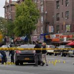 Hero Guard Stops Massacre Mid-Attack—Incredible Bravery! Police investigate a taped-off urban street crime scene