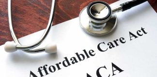 Political Duty Now: Nurses Draw A Line Stethoscope on a document labeled Affordable Care Act