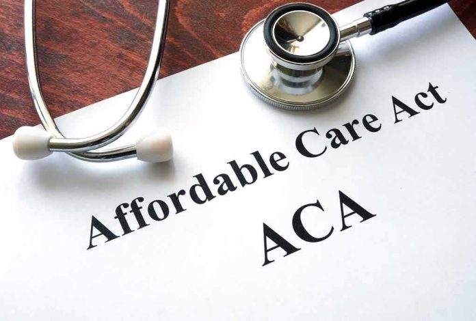 Stethoscope on a document labeled Affordable Care Act