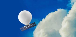 Astronomers Stunned By Green White Dwarf Weather balloon carrying solar-powered equipment near a large cloud